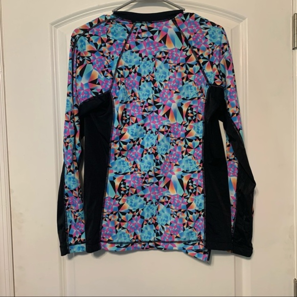 Relativity Athletic Patterned Zip Up Jacket - image 5